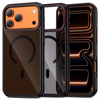 Tech-Protect MagHybrid MagSafe Ümbris jaoks iPhone 17 Pro - Must and Punane