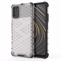 Honeycomb Case kaitsekate TPU kaitserauaga Xiaomi Poco M3 läbipaistev