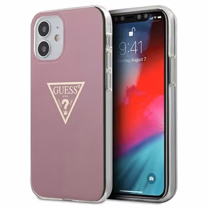 Guess GUHCP12SPCUMPTPI iPhone 12 mini 5.4" roosa/roosa kõvakaaneline Metallic Collection