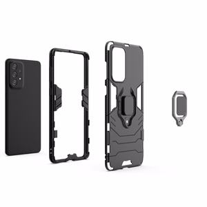 Ring Armor прочный гибридный чехол + магнитный держатель для Samsung Galaxy A73 чёрный