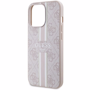 Guess GUHMP13LP4RPSP iPhone 13 Pro / 13 6.1" розовый/розовый hardcase 4G Printed Stripes MagSafe