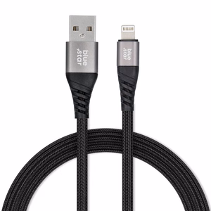Kaabel USB A to Lightning Sinine Star 2,4A with braid 1,2 m TFK-DC-003 must