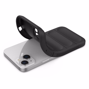 Magic Shield ümbris iPhone 14 Plus'ile paindlik soomustatud kate must