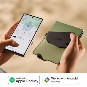 Chipolo CARD & LOOP — перезаряжаемый Bluetooth-трекер для iOS и Android, комплект цвета «Charcoal»