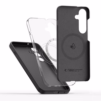 Tech-Protect Liquid Silicone MagSafe ümbris jaoks Samsung Galaxy S25 Edge - must