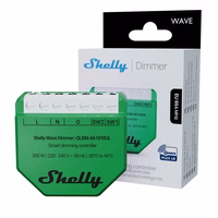Shelly Wave Dimmer EU LR Smart Dimming Controller roheline