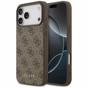 Guess 4G Classic ümbris mudelile iPhone 17 Pro Max / 18 Pro Max – pruun