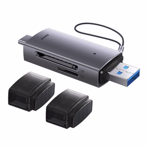 Baseus Lite Series SD/TF memory card reader, USB + USB-C (hall)