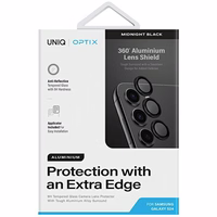 Uniq Optix Aluminum Camera Lens Protector jaoks Samsung Galaxy S24 camera lens with applicator - must