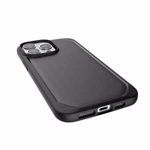 X-Doria Raptic Slim ümbris seadmele iPhone 14 Pro Max, biolagunev, must