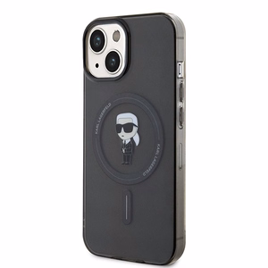Karl Lagerfeld IML Ikonik MagSafe ümbris jaoks iPhone 15 - must