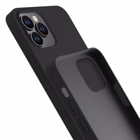 3mk Silicone Ümbris jaoks iPhone 12 Pro Max - must