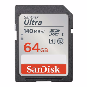 Mälukaart SANDISK ULTRA SDXC 64GB 140MB/s UHS-I klass 10 (SDSDUNB-064G-GN6IN)