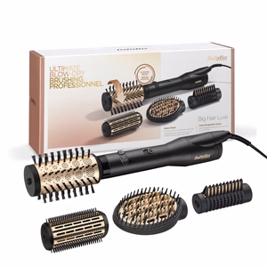 BaByliss Big Hair Luxe AS970E – kuumaõhu-soenguhari, 3 kuumusastet, 650 W, must/kuldne