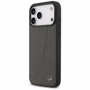 Mercedes Leather Large Laurel Leave MagSafe Ümbris jaoks iPhone 17 Pro Max - Must and Hall