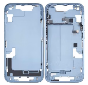 Middle housing iPhone 14 Sinine koos side buttons original (used Grade A)