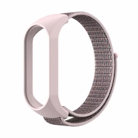 Nylon strap jaoks XIAOMI Mi Band 5 / 6 / 7 roosa (07)