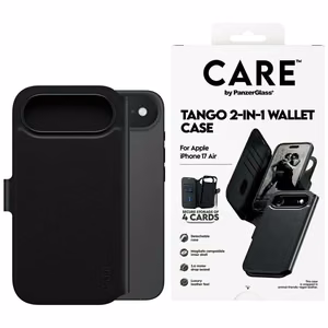 CARE by PanzerGlass Feature Tango 2in1 Wallet Ümbris MagSafe jaoks iPhone Air - Must