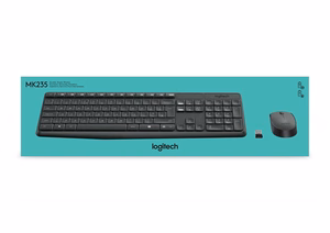 Logitech MK235 klaviatuur koos hiirega USB QWERTY US International hall