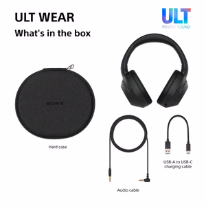 Sony ULT WEAR – juhtmevabad Bluetooth-kõrvaklapid ULT POWER SOUND, sügava bassi, mürasummutuse ja kuni 30 h akuga