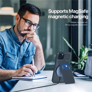 DUX DUCIS Ümbris RAFI II MAG with Alus compatible with MagSafe jaoks IPHONE 15 Plus must