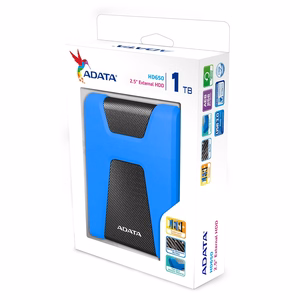 ADATA HD650 external hard drive 1000 GB sinine