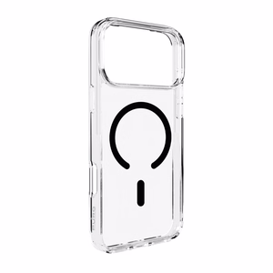 Puro Lite Mag TPU+PC Ümbris Compatible with MagSafe jaoks iPhone 17 Pro Max - Läbipaistev with Must Ring