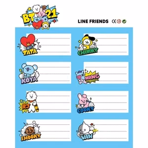 BT21 kleebiste komplekt