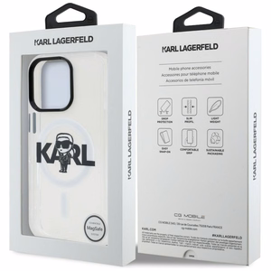 Karl Lagerfeld IML Karl Sketch Logo MagSafe чехол iPhone 16 Pro - прозрачный