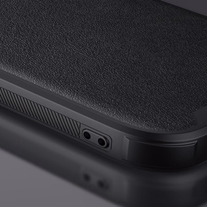 Nillkin CamShield nahast S ümbris iPhone 14 Plus kaamerakattega must