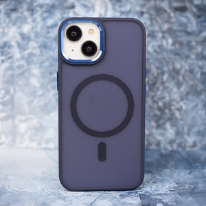 Frozen Mag ümbris for iPhone 17 Pro Max 6,9" tumesinine open ring