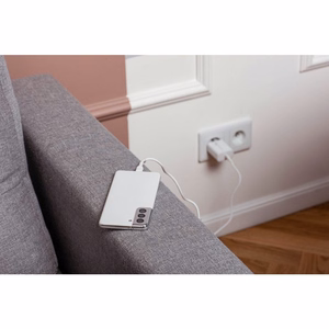 Phone charger Forcell F-Energy USB C QC4.0 PD 3A 25W + cable USB C to USB C TFK-TC-25WPD white