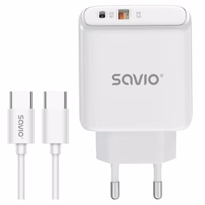 Savio LA-13 mobiilseadme laadija universaalne valge AC kiire laadimine