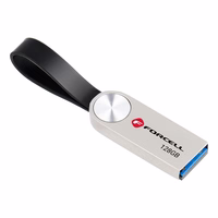 Pendrive 128GB USB 3.2 Gen 1 (USB A) Forcell F-Data Metal hõbedane