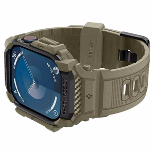 SPIGEN ümbris RUGGED ARMOR "PRO" jaoks APPLE Watch 10 (46 mm) vintage khaki