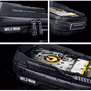 WILDMAN reisikott jalgratta juhtrauale lukuga, 0,5L (4 "- 7"), XT3S, must
