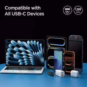 Spigen Essential EB24015CC USB-C / USB-C 240W 150cm kaabel - must