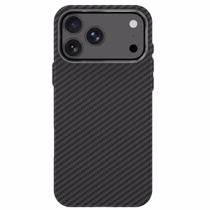Tech-Protect Ion Carbon MagSafe ümbris iPhone 18 Pro / 17 Pro – must ja hõbedane