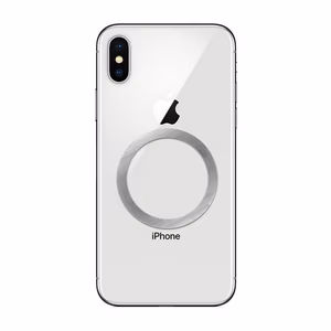 Universal round plate / magnet ring compatible with MagSafe hõbedane