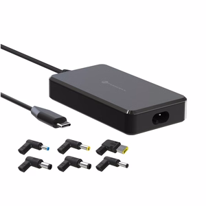 FORCELL F-ENERGY E856 uniwersal laptop laadija 90W (6 adaptors) - czarny