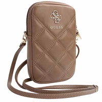 Guess Zip Quilted 4G kott - brown