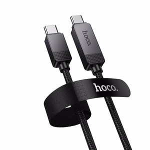 Hoco U154 USB-C–USB-C-kaabel punktmaatriks-LCD-ekraaniga, 3 A, 60 W, 1 m, must