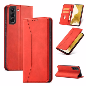 Magnet Fancy Ümbris jaoks Samsung Galaxy S23+ flip cover wallet stand punane