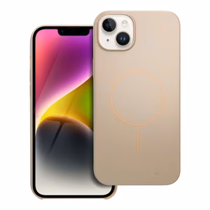 Ümbris jaoks iPhone 14 PLUS Läikiv Mag Kate compatible koos MagSafe desert kuldne