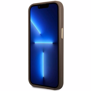 Guess GUHMP14LU4GPRW iPhone 14 Pro 6.1 "brown / brown hard ümbris 4G Logo Plate MagSafe