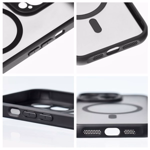 Ümbris iPhone 16 jaoks, Full Matte Mag Cover, ühildub MagSafe'iga, must