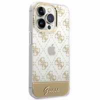 Guess GUHCP14XHG4MHG iPhone 14 Pro Max 6.7 "kuldne / kuldne hardcase 4G Pattern Script