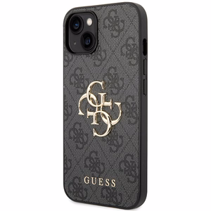 Guess 4G Big Metal Logo iPhone 15 Ümbris - hall