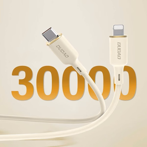 Dudao L7SCL кабель USB-C - Lightning 30W 2м - бежевый