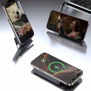 Dudao K29 10000mAh PD 20W MagSafe Powerbank metallist korpusega, alusega ja sisseehitatud USB-C / Lightning kaablitega - hõbedane